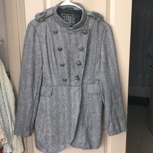 Women’s herringbone Peacoat XL